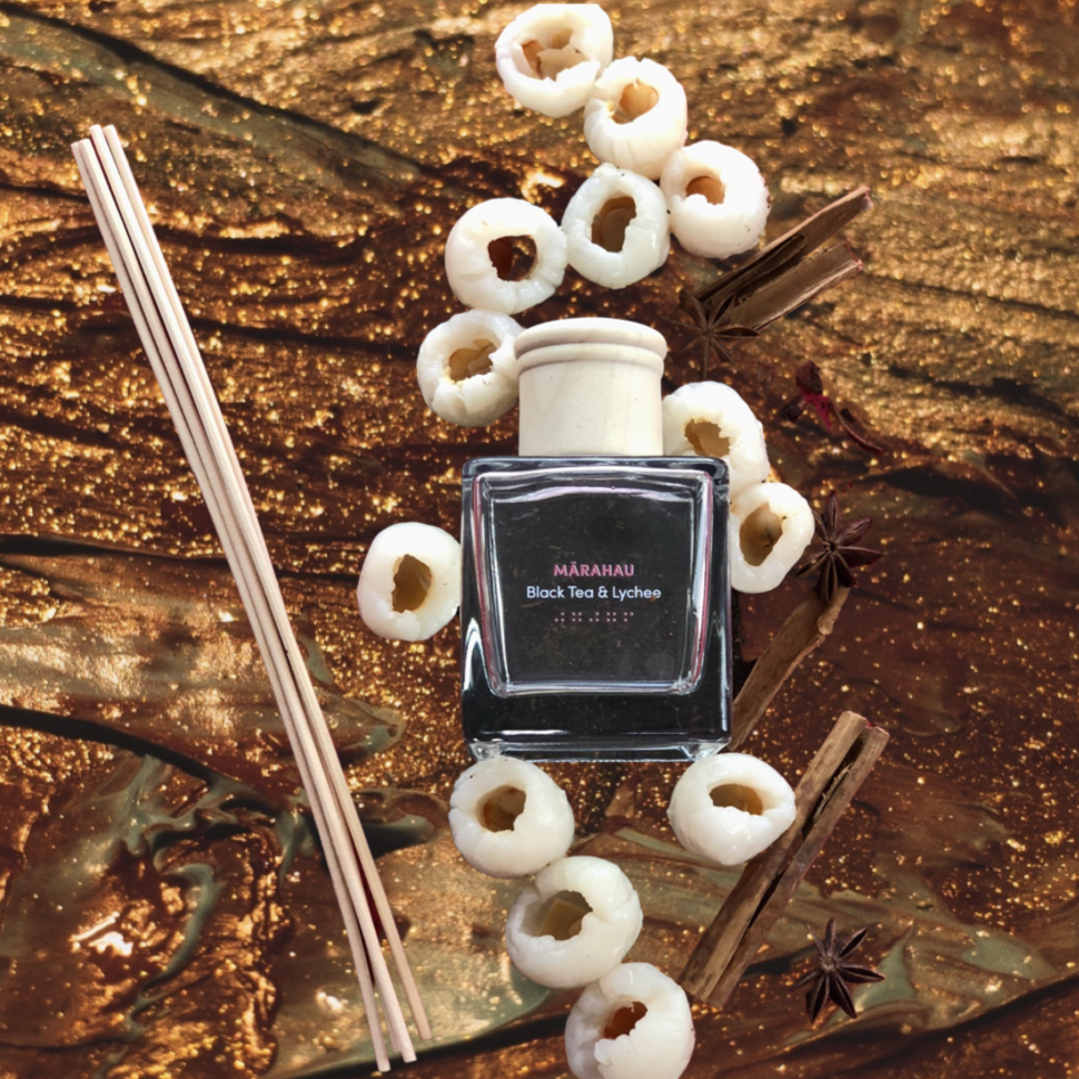 MĀRAHAU Reed Diffuser - Black Tea & Lychee